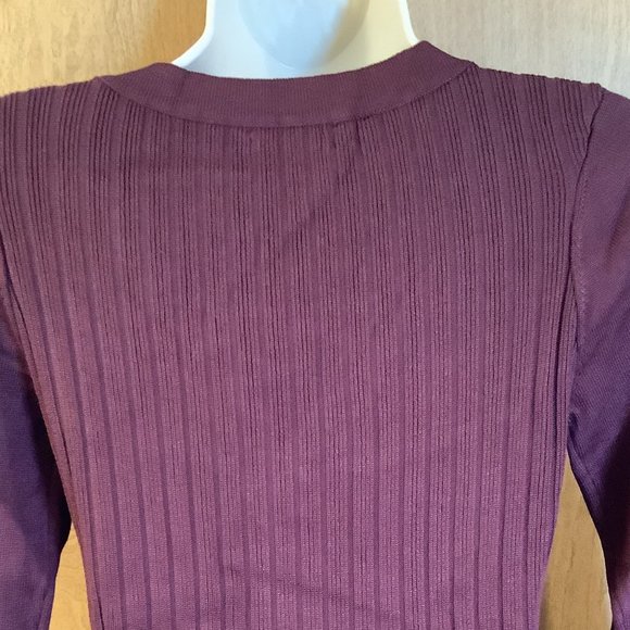 NWT Nina Leonard Mauve Knit Dress Size:  Small - Picture 6 of 9